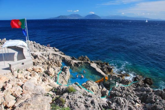 Lefkada - bazen na plaži