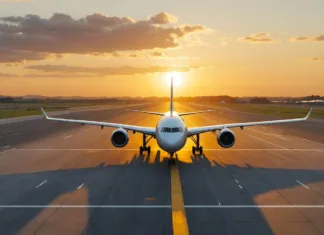 Bolečina v ušesih med potovanjem z letalom ai generated, aeroplane, plane