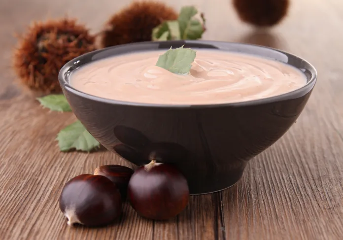 bowl of chestnut soup