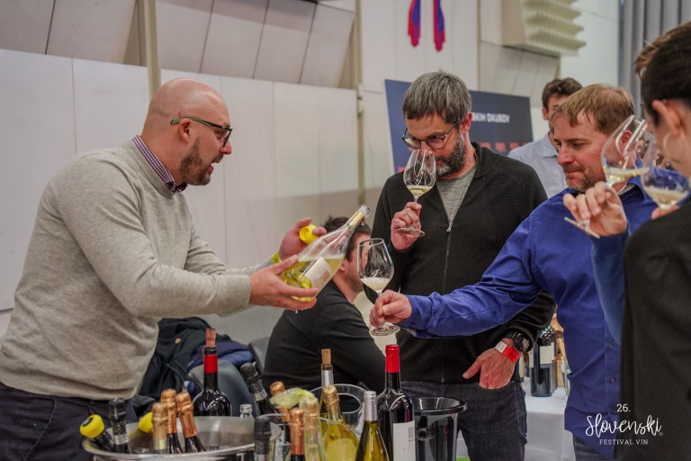 Degustacija vin na slovenskem festivalu vin