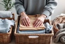 Jesenska čistka: ni še prepozno decluttering, clothes, basket, minimalism, minimalist, minimal, woman, ai generated