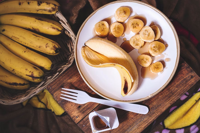 I just wanted a healthy breakfast and also craving for some pancakes but instead I poured maple syrup on these healthy slices, it’s so yummy my daughter max also loved it.