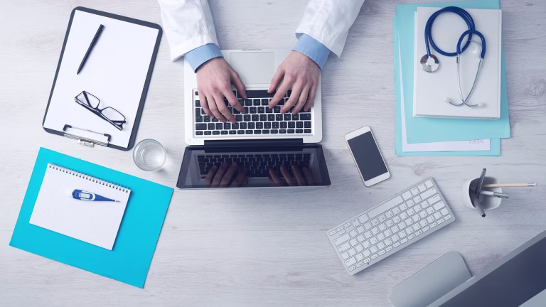 computer, business, typing, keyboard, laptop, doctor, medical care, desk, doctor, doctor, doctor, doctor, doctor