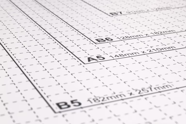 Paper Size on Metal Paper Cutter - Close up