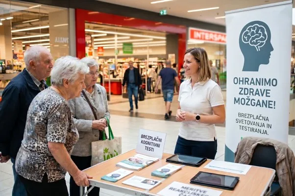 Dogodki za upokojence ponujajo priložnost za pridobivanje koristnih informacij o zdravju, preventivi in sodobnih digitalnih rešitvah. Slika je ustvarjena s pomočjo umetne inteligence
