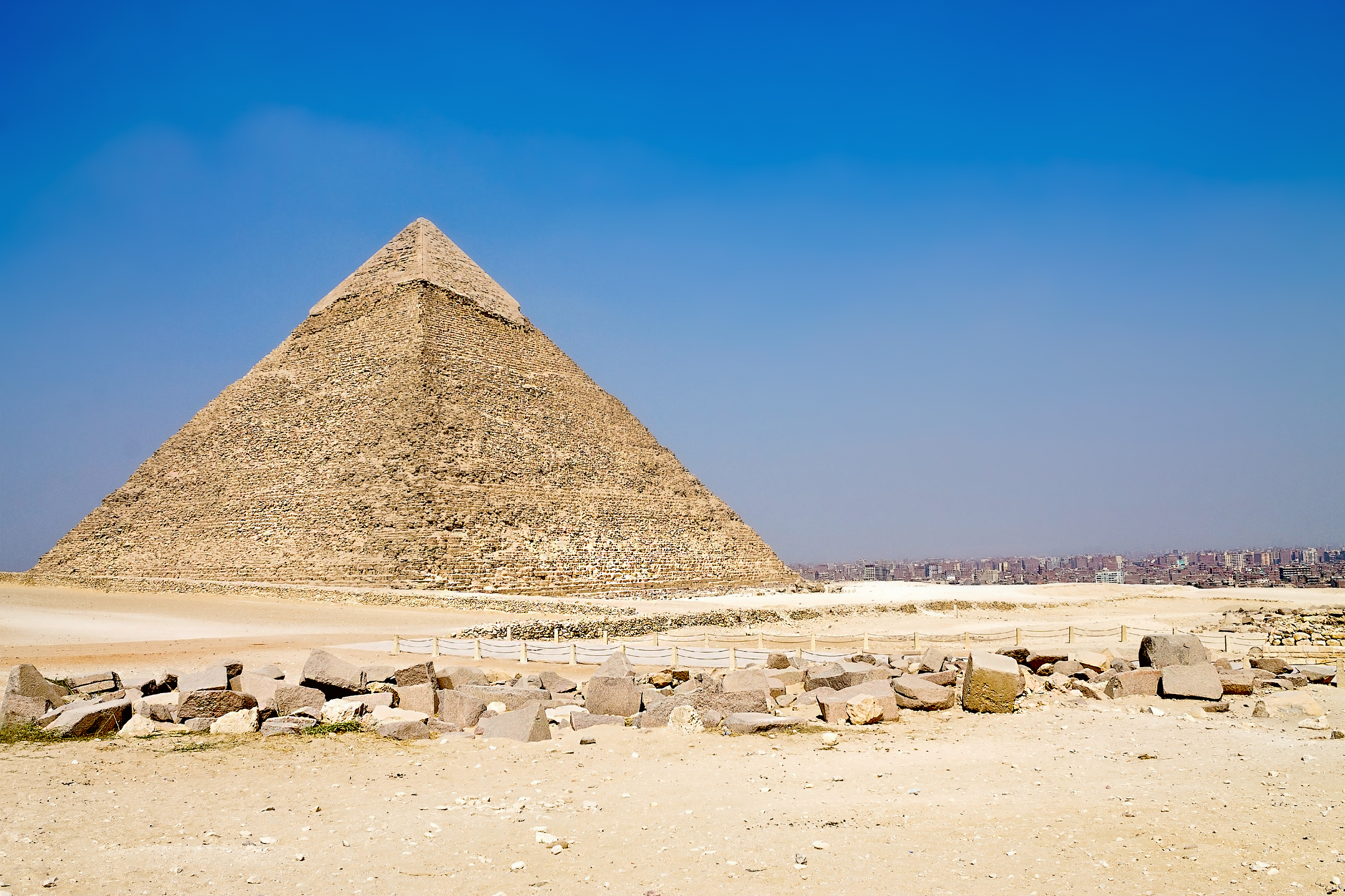 pyramid of Chephren at Giza near Cairo