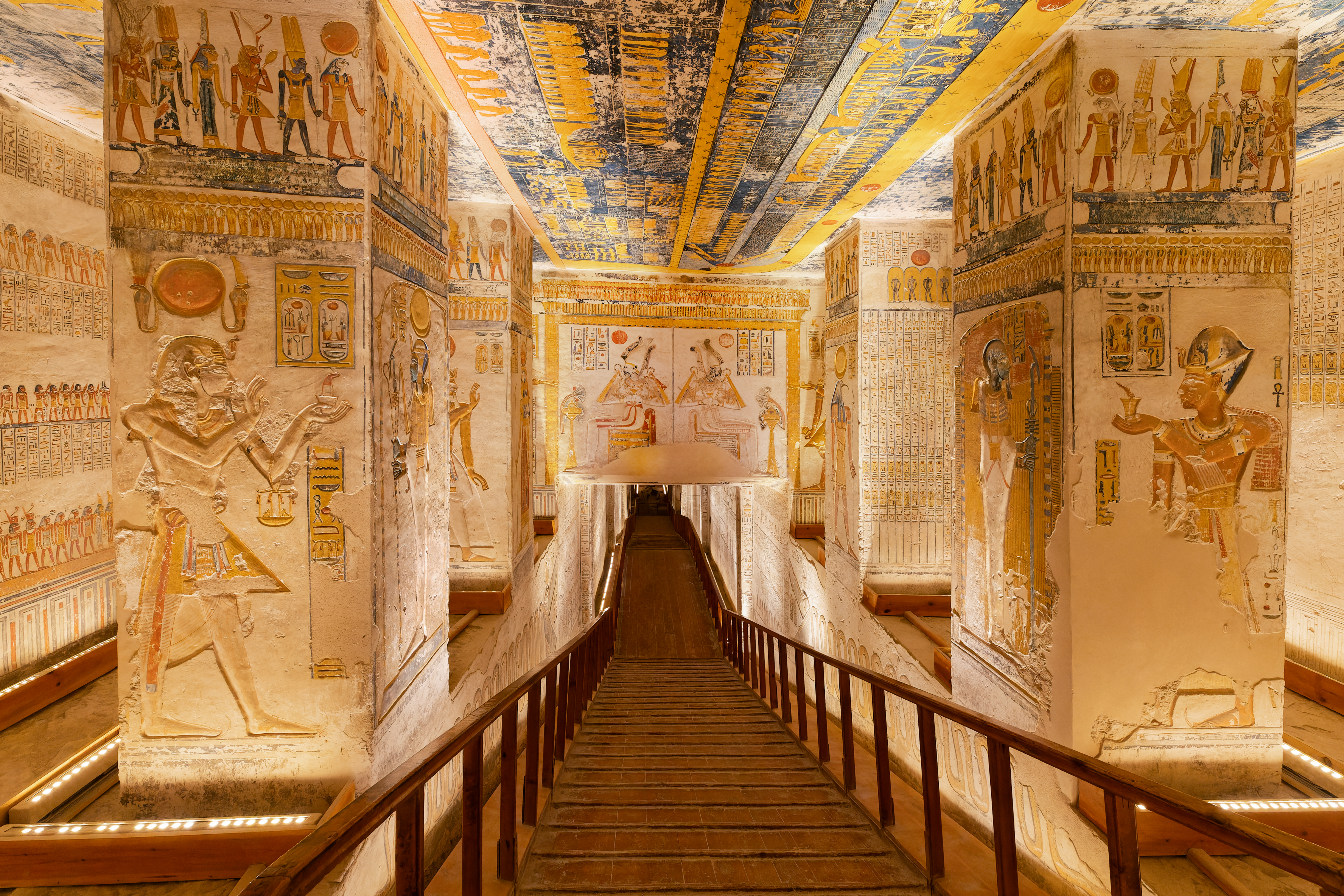 tomb of Ramesses VI in The Valley of Kings . Luxor . Egypt.