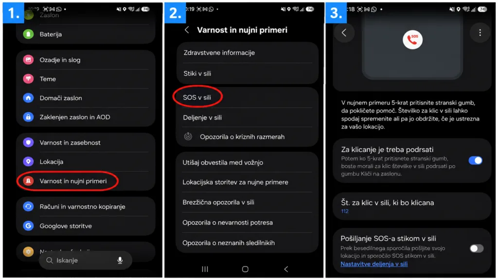 Korak po korak _ Android telefoni _ SOS