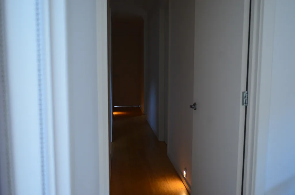 A tranquil, indoor corridor